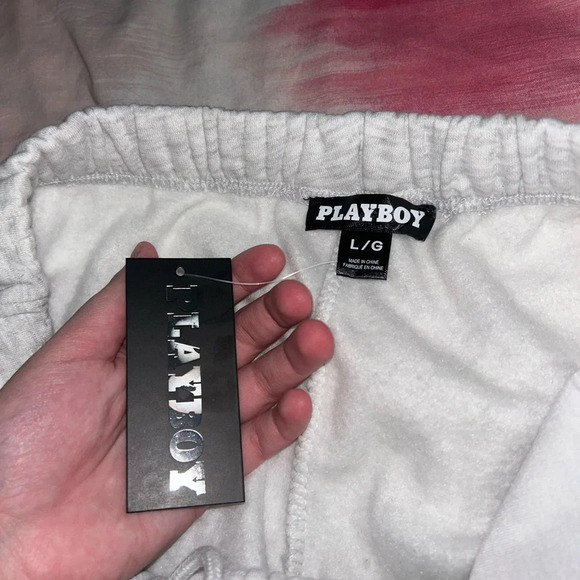 Playboy Cargo Gray Sweatpants NWT Large - Picture 5 of 5